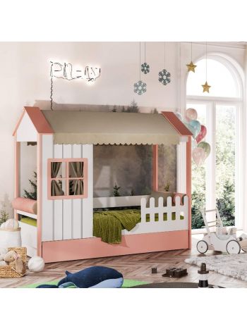 Παιδικό Κρεβάτι Cozy Ροζ M-2171-56-66-00 (106101)