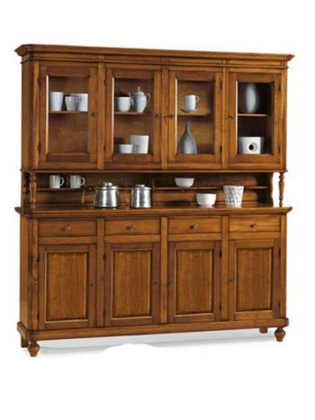 Μπουφές 4φυλλος με επικαθήμενη βιτρίνα Art. 508