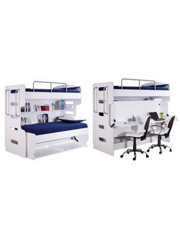 Πολυμορφική κουκέτα με γραφείο Handy