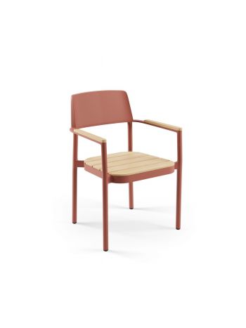 Πολυθρόνα Αλουμινίου Alora Teak 