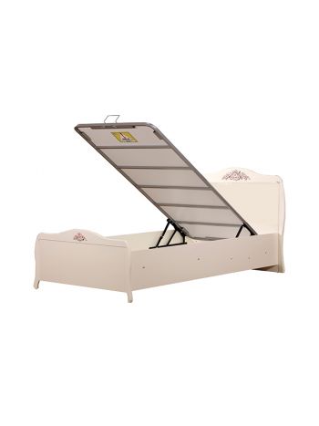 Κρεβάτι Prestij 100εκ. με αποθηκευτικό χώρο και μηχανισμό ανύψωσης  6040 (104597/105552)