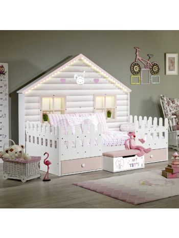 Παιδικό Κρεβάτι Little Home Pink 0950-66