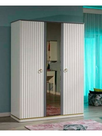 Ντουλάπα 3Φυλλη Linda 1237-01 (105003)